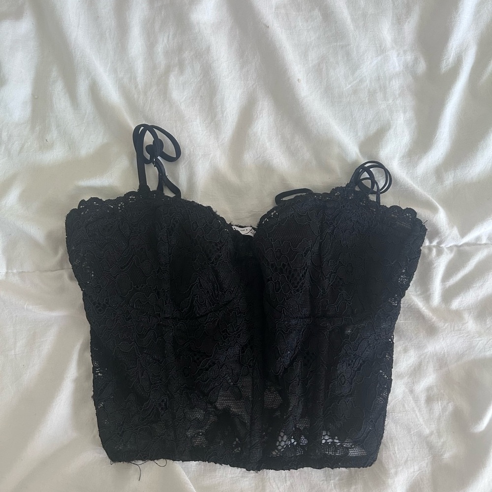 Elegant Black Lace Bralette